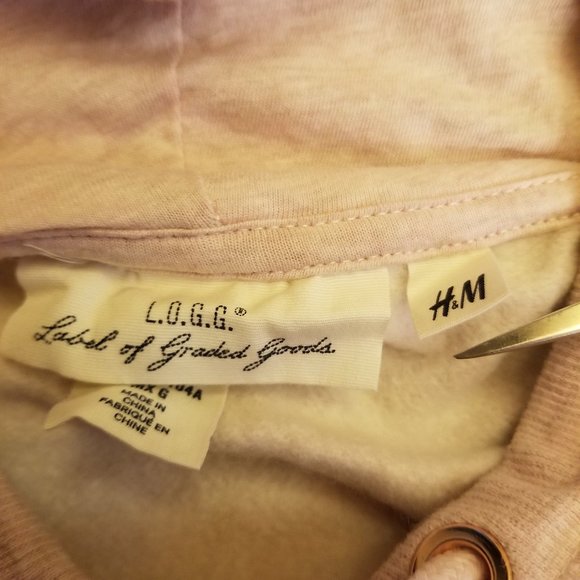 H&M Logo Light Pink/White Hoodie - Picture 3 of 8